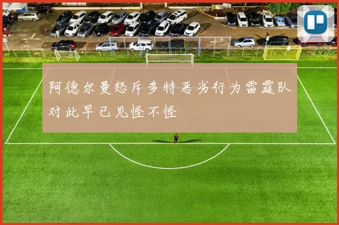 阿德尔曼怒斥多特恶劣行为雷霆队对此早已见怪不怪
